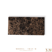 De luxe massief bruin, Dark Emperador MOOISA tray 30x15cm, gemaakt van hoogwaardig marmer van zijn een prachtige toevoeging aan jouw interieur. Supermooi, stoer & luxe. 