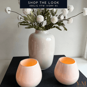 Speciaal voor de stijl liefhebber. Het is écht een set welke je niet zomaar bij iedereen thuis zal vinden. Deze Vase The World Artic vaas & Tasman windlicht set is gemaakt van de serie Ivory.