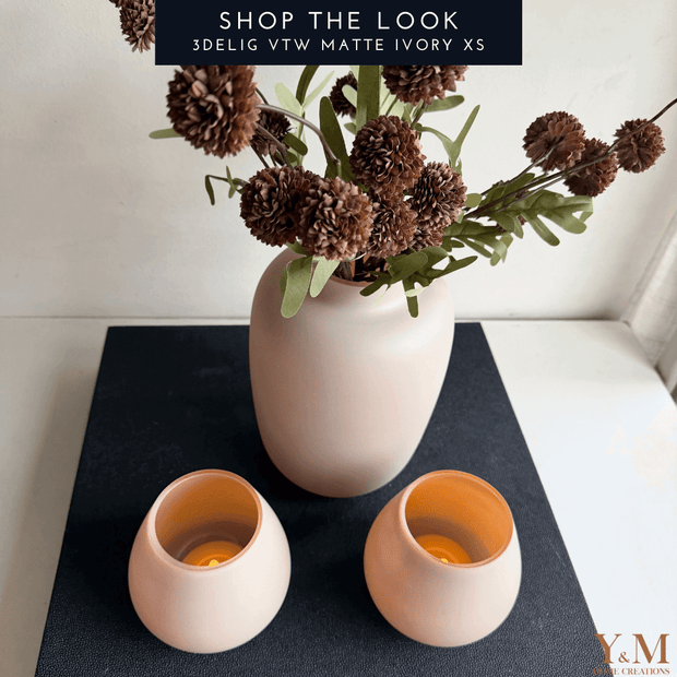 Ontdek de Matte Ivory windlichten & vazen van Vase The World. Gemaakt van zwaar glas, met matte afwerking. Stijlvol in elk interieur!