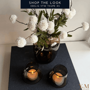 Ontdek VTW Rookglas Taupe XS Shop The Look (3-delig). Rookglazen Artic vaas & Tasman windlichten van Vase The World: luxe, trendy en betaalbare woonaccessoires.
