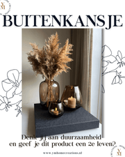 BUITENKANSJE - Y&M Shop The Look ‘SMOKEY’ - Vase The World Rookglas Set met of zonder Pampas Fluffy Pluimen – Eric Kuster – Hotel Chique stijl - Shop the Look! - Rookglas windlichten, Rookglas Vaas Taupe - Cognac 