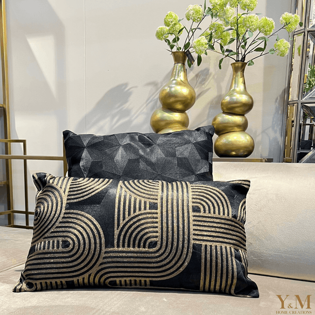 Knorrig japon Havoc Colmore Luxe Sierkussen Black Bronze Graphic 60x35 – Y&M Home Creations