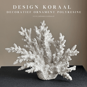 Decoratief Ornament Koraal XL Wit  Luxe, modern, deco object gemaakt van polyresine met een moderne uitstraling. Prachtig als decoratie item op een salontafel of in een vakkenkast. 