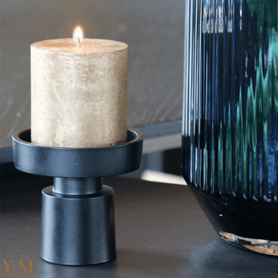 Vase The World Design Metalen Kaarsenhouders Zwart - Stijlvol, Chique en ook stoer!  Shop bij Y&M Home Creations