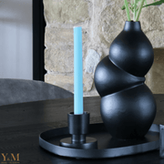 Design Metalen kaarsenhouder Zwart Shop bij Y&M Home Creations