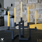Grote Design Metalen Kandelaar Zwart Shop bij Y&M Home Creations