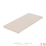 De luxe natuurlijk massief beige, crème marmer MOOISA trays 30x15cm, gemaakt van hoogwaardig marmer van zijn een prachtige toevoeging aan jouw interieur. Supermooi, stoer & luxe. 