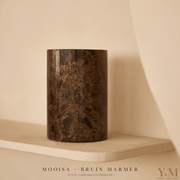 Luxe marmer Design Wijnkoeler |  Vaas 18x12cm Bruin | Dark Emperador van MOOISA. Prachtige toevoeging aan jouw interieur. Supermooi, elegant, stoer & luxe Wijncooler TREND VAN 2024