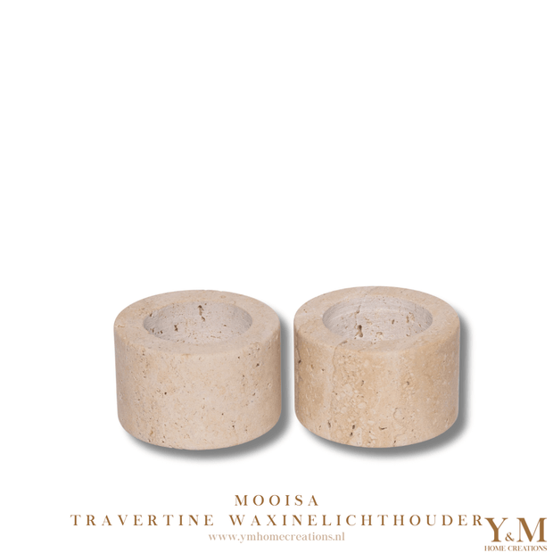 6x4cm MOOISA Luxe travertine Design Waxinelichthouder van MOOISA. Prachtige toevoeging aan jouw interieur. Supermooi, elegant, stoer & luxe Kandelaar, gemaakt uit mooi natuurlijk massief beige, crème travertijn. TREND VAN 2024