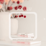 SOLULU Cherry Charms Opbergboek. Licht Roze, met de uitstraling van een écht koffietafelboek! Perfect voor in vele interieurs.