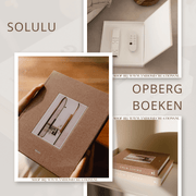 SOLULU - Calm Living Opbergboek (M) - Bruin | Taupe met een prachtige bruin tint foto - Boek met de uitstraling van een écht koffietafelboek! Perfect voor in een serene (Japandi) woonstijl.