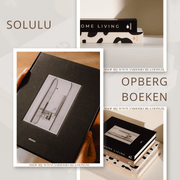 SOLULU - Monochrome Living Opbergboek (M) - Zwart (met zwart wit foto) met de uitstraling van een écht koffietafelboek! Perfect voor in een serene (Japandi) woonstijl.