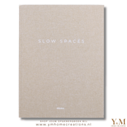 SOLULU - Slow Spaces Opbergboek (XL) - Beige opbergbox.  Boek met de uitstraling van een écht koffietafelboek! Perfect voor in een serene (Japandi) woonstijl.