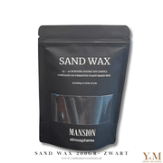 SAND WAX Zwart 200gr. De Nieuwste Trend! Maak unieke Kaarsen. Hoogwaardige parelvormige was van Mansion. Shop bij Y&M Home Creations