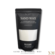 SAND WAX Wit 500gr. De Nieuwste Trend! Maak unieke Kaarsen. Hoogwaardige parelvormige was van Mansion. Shop bij Y&M Home Creations