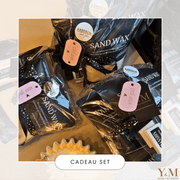 Sand Wax - Kaarsen zand - Cadeau Set met Keramieken Wave Schaal - Shop deze met GRATIS EXTRA LONTEN bij Y&M Home Creations