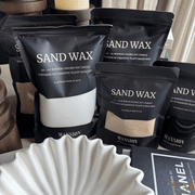 Sand Wax - Kaarsen zand - Cadeau set met Keramieken Wave Schaal - Shop deze met GRATIS EXTRA LONTEN bij Y&M Home Creations