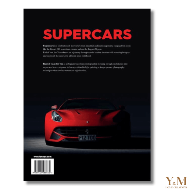 Een must-have voor een stijlvol interieur! Prachtig Tafelboek voor op de salontafel, leestafel en dressoir. Mooi inspiratie boek over bijzondere, iconische auto's.  Supercars is een viering van 's werelds mooiste en meest iconische supercars.  Variërend van iconen als de Ferrari F40 tot moderne klassiekers zoals Bugatti Veryron.