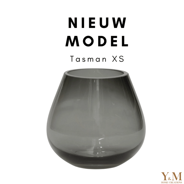 Y&M Home Creations Rookglas Windlicht Tasman Grey XS  - Koop direct jouw favoriete rookglas waxinelichthouder - Eric Kuster Stijl en je bent verzekerd van een windlicht die overal zal schitteren!