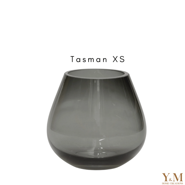 Y&M Home Creations Rookglas Windlicht Tasman Grey XS  - Koop direct jouw favoriete rookglas waxinelichthouder - Eric Kuster Stijl en je bent verzekerd van een windlicht die overal zal schitteren!