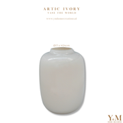 VTW Vaas Artic Ivory XS Ø17 x H24cm - Vase The World - Shop bij Y&M Home Creations jouw unieke vaas.