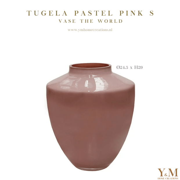 Tugela Pastel Vaas Pink | Roze  - Vase The World - Shop bij Y&M  Deze unieke Pastel Vaas van het unieke merk Vase The World  is een mooi, luxe & exclusief item in elk interieur.