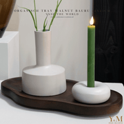 Luxe Design Organische Tray Walnoothout Bauru - Ovaal - duurzaam hout dienblad Brown van Vase The World, met een modern strak uiterlijk. Shop bij Y&M