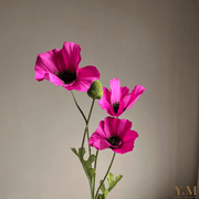 Klaproos Donker Roze | Fuchsia - Hoog kwaliteit Zijdenbloemen, Silk Flowers, Kunstbloemen. Zijn niet meer weg te denken in je interieur 