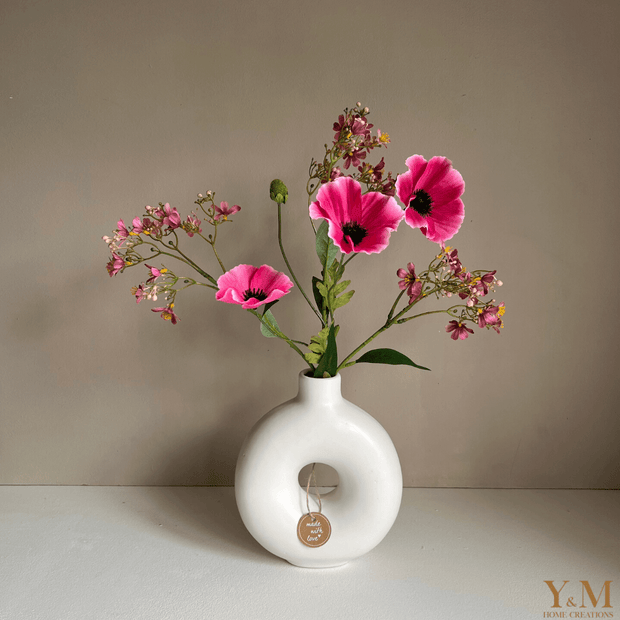 Zijden Bloem, Tak -  Daphne Roze 72cm - Hoog kwaliteit Zijdenbloemen, Silk Flowers, Kunstbloemen. Zijn niet meer weg te denken in je interieur 