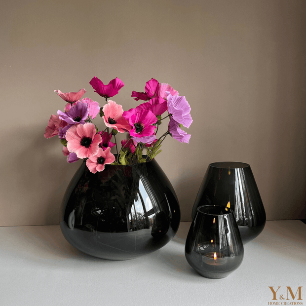 Klaproos Roze | Fuchsia - Hoog kwaliteit Zijdenbloemen, Silk Flowers, Kunstbloemen. Zijn niet meer weg te denken in je interieur 