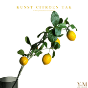 Zijden Kunst Tak - Citrus | Citroen 84cm - Shop bij Y&M Home Creations Laat je interieur shinen met deze prachtige, stijlvolle nep citrus | citroen  takken! 