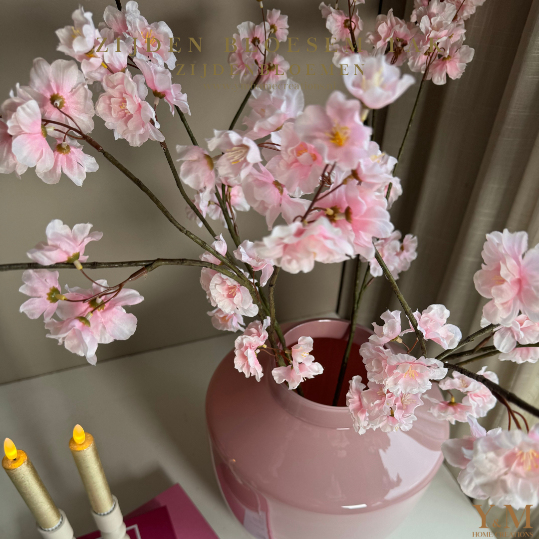 AFLOWER Nep Kersenbloesembloemen, Kunstzijde Kersenbloesem Bloemenslinger Kantoordecoraties
