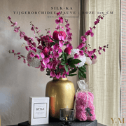 Zijden Tak - Tijgerorchidee Mauve | Roze 118cm Silk-Ka