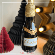Y&M Home Creations Kerstbal / Ornament Champagne Fles- Hang deze geweldige kerstbal in jouw kerstboom! Doe eens gek dit jaar met kerst - Christmas - Kerst 2022