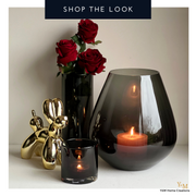 Tasman Rookglas Grey M (oude L ) - Koop het bij Y&M Home Creations – Eric Kuster – Hotel Chique stijl – Trendy – Smokey glas - Vase The World / Fidrio 