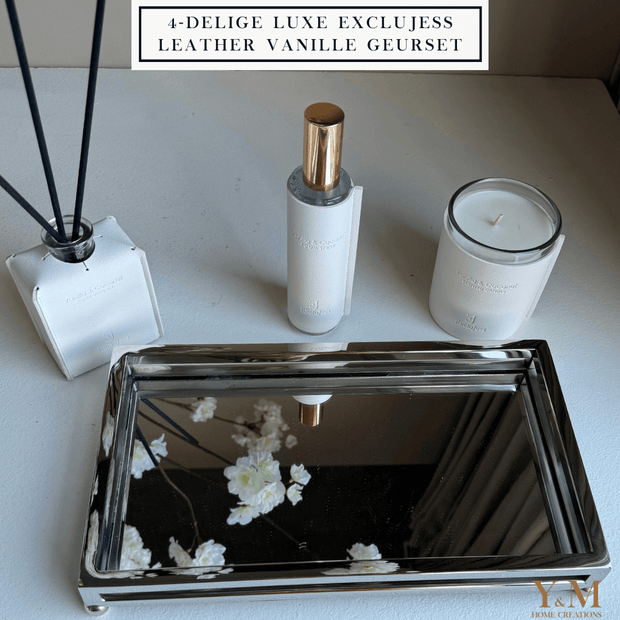 4-delige Luxe ExcluJess Leather Vanille Coconut Geurset